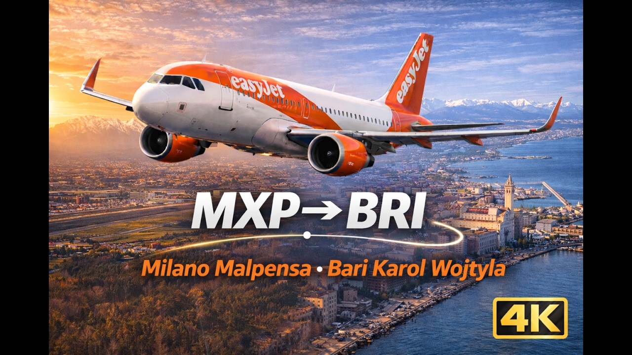 MSFS 2024 🛬 Malpensa-Bari🛬 FenixA320🛬 4K🛬 Beyond Atc and Cabby