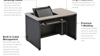 The Revolution Recessed Monitor Desk - Versa Tables