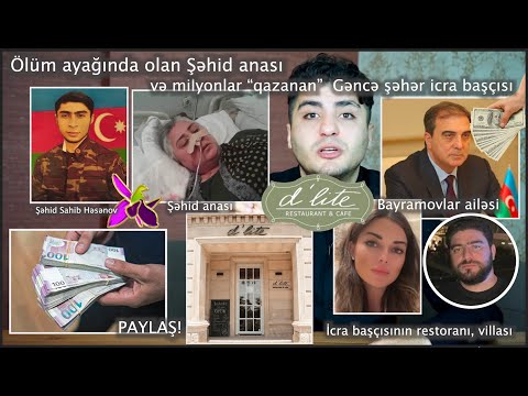 PAYLAŞ! Ölüm ayağında olan Şəhid anası və milyonları üzə çıxan Gəncə şəhər icra başçısı! ARAŞDIRMA!