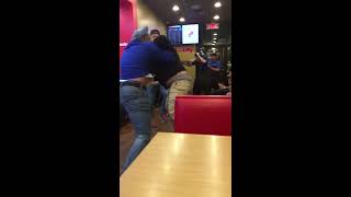 Fight at Dominos Pizza in Oneonta NY!! COPS SHOW UP!!