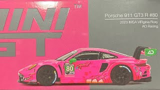 MINI GT 1/64 ポルシェ 911 GT3 R IMSA バージニア Roxy 2023 #80