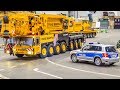 Incredible RC crane and equipment trucks convoy!