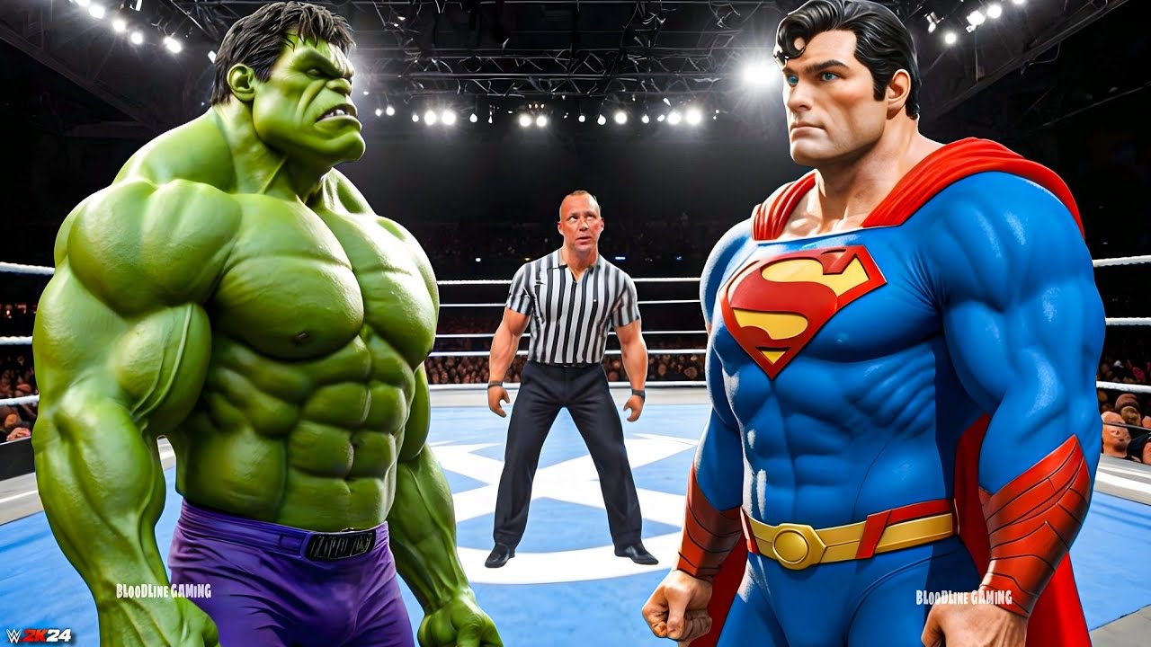 WWE 2K24 - HULK VS SUPERMAN | PS5 Gameplay