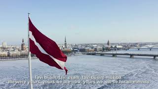 Latvian Patriotic Song - Karoga Dziesma (Song of the Flag)