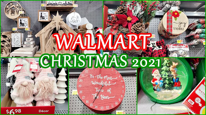 WALMART CHRISTMAS DECOR 2021 NEW FINDS! SHOP WITH ME