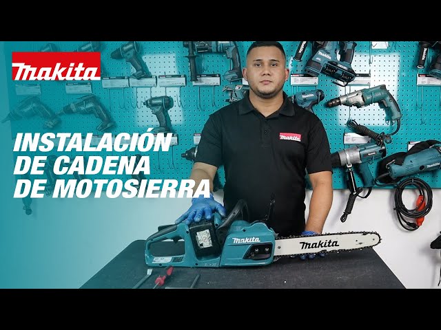 Cómo realizar la instalación y ajuste de cadenas en Moto Sierras Makita? 