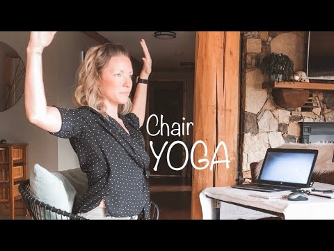 Chair YOGA - 10 Minute Stretch at your Desk for Workplace Wellness ...