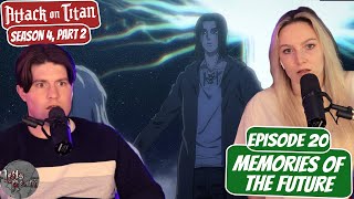 ERENS PLAN REVEALED! | Attack on Titan Season 4 Fiancé Reaction | Ep 20, “Future Memories”