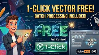 1 ক্লিকে Image To Vector Free 2026 Vector Magic Batch Processing