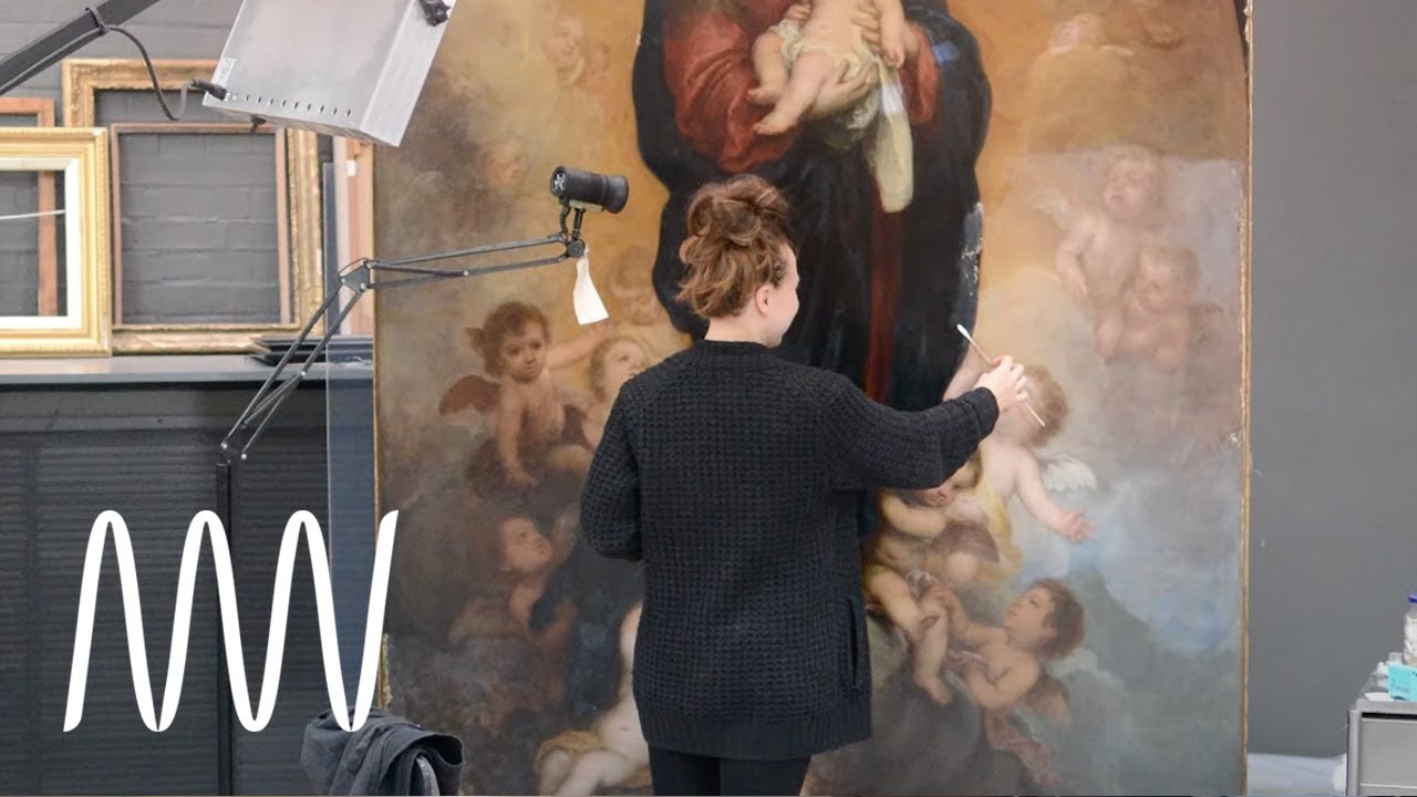 Conserving 'Virgin and Child in Glory' by Bartolomé Esteban Murillo