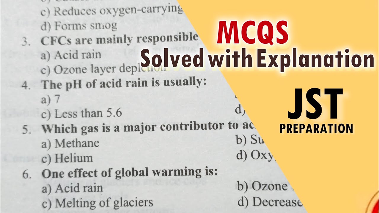 JST preparation MCQs | Solved with explanation | Dilshad Murtaza | Science Preparation 