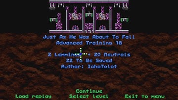 NeoLemmix Introduction Pack 2020 - Part 17 - Advanced Training Levels 14-16