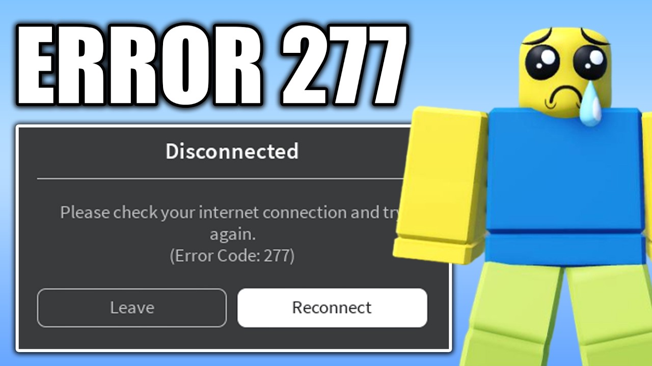 How To Fix Roblox Error Code 277 (Connection Lost Error) - YouTube