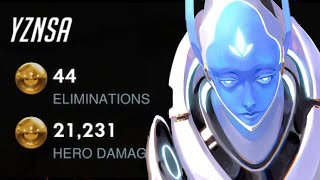 POTG! PHARAH + ECHO - YZNSA! PHARAH GAMEPLAY OVERWATCH SEASON 26 TOP 500