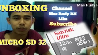 UNBOXING MEMORI CARD  MICRO SD 32GB!!!
