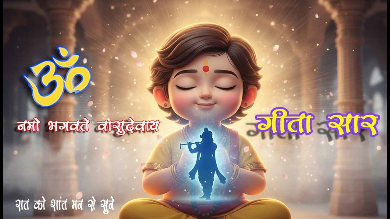 Gita Saar Bhajan 🙏 15 Minute Divine Song | Om Namo Bhagavate Vasudevaya