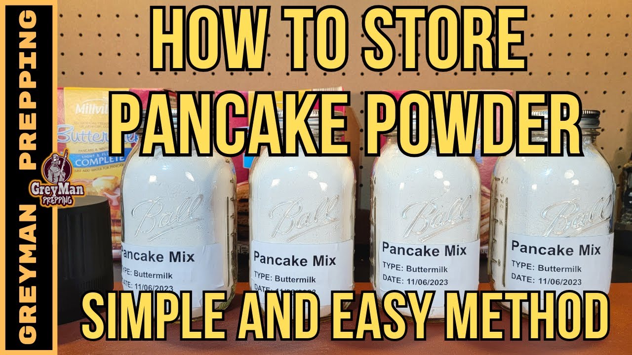 How To Store Pancake Powder YouTube
