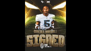 CB Braeden Marshall Signing Day Highlight Video