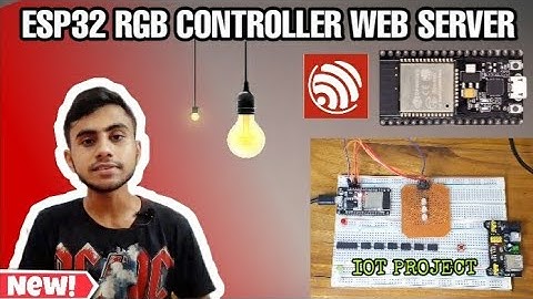 ESP32 RGB LED With Picker web server | RGB LED Controller | iot Project | Hindi