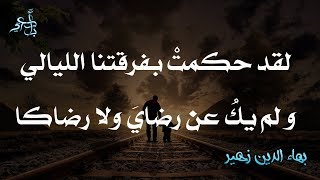من أجمل القصائد وأصدقها | رثاء بهاء الدين زهير لابنه