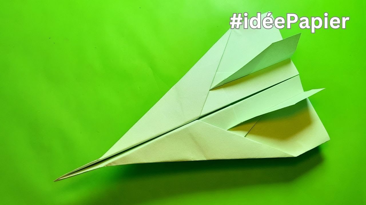 Comment plier un avion de chasse en papier 2024 - Idée Papier - YouTube