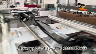 Automatic bottom sealing soft loop handle bag making machine#madeinchinachallenge @madeinchina 