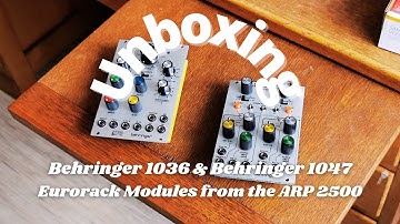 I bought the Behringer 1036 and 1047 Eurorack modules. Here