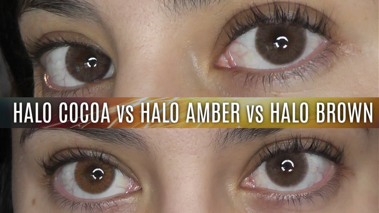 ColorCL Halo Cocoa vs Halo Brown vs Halo Amber Comparison YouTube