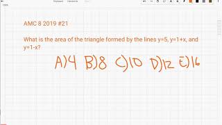 AMC 8 2019 #21 Problem and Solution