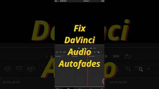 Fix the AI Autofades in Davinci Resolve. Track fades out automatically bug DaVinci 20