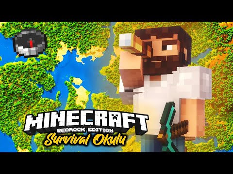 YENİ BİR BASE İÇİN KEŞİF VE HAZIRLIK ZAMANI !!! | MCBE & MCPE SURVİVAL OKULU B#15