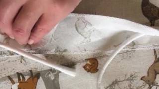 How to cut and sew diagonal bias piping on cushion cover