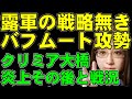 クリミア大橋炎上のその後。ウクライナ東南部戦線。ロシア軍によるバフムート攻勢。戦略のかけらもない損害無視の作戦にロシア軍の被害拡大。何も得ることのない進軍