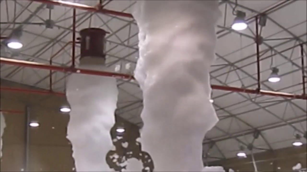AIRCRAFT HANGAR HIGH EXPANSION FOAM SYSTEM TEST YouTube