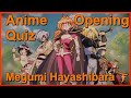 Anime Opening Quiz — Megumi Hayashibara Artist Edition (36 Openings)