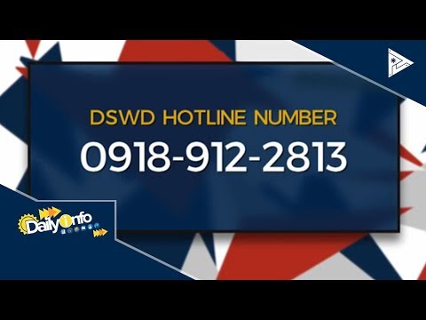 DSWD, may bagong hotline numbers