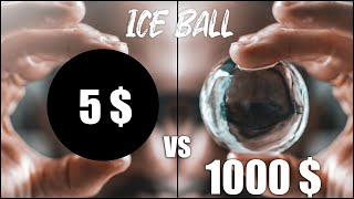 How to make clear ice ball  5$ ice mold vs 1000$ ice press