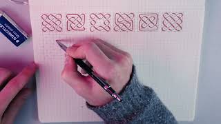 ASMR Drawing Celtic Knots | Pencil, Marker, Eraser & Paper Sounds (No Talking)