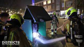 Download Lagu TV-scherm in brand gestoken tegen scootmobielberging Lopikplein Den Haag MP3
