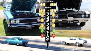 1969 Ford Cobra vs 1969 Hurst Olds | Pure Stock Drag Race