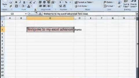 MS Excel Tutorial Urdu Part 2 By Irfan Wazir Ali