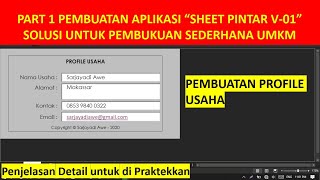 PART 1 PEMBUATAN APLIKASI SHEET PINTAR, SOLUSI UNTUK PEMBUKUAN UMKM (STOK, HUTANG PIUTANG, & KAS) screenshot 2