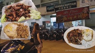 宫保虾蛄烧肉鸡饭槟城五条路公寓楼下咖啡店美食晚餐 Roast Pork Chicken Rice Penang Macallum Coffee Shop Food