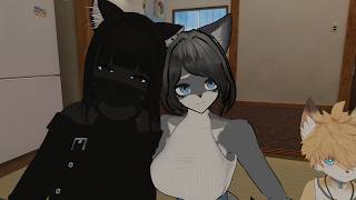 大上さんとクロミさんが作業するようです(犬も) #VRChat はPCだけでもできます）