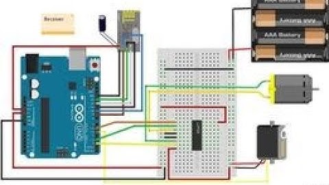 How to Controle  DC motor and Servo motor  by using Arduino and nrf24?