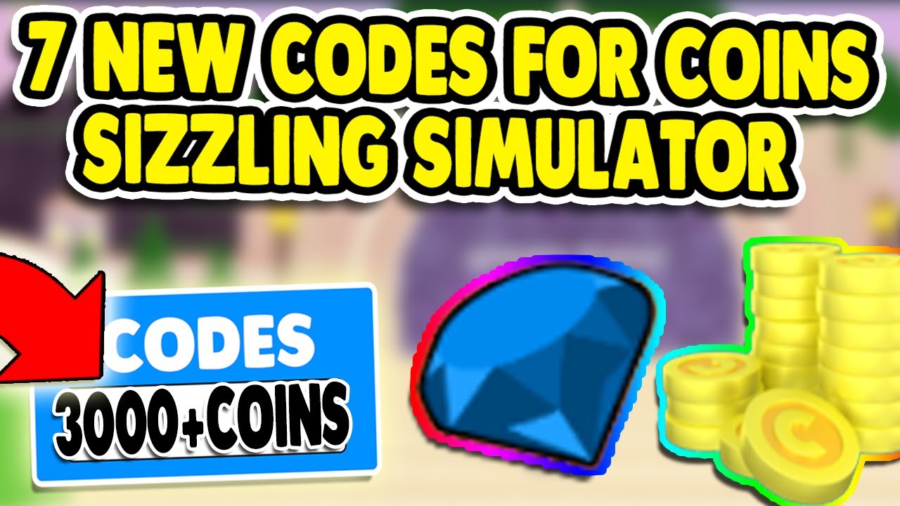 ROBLOX SIZZLING SIMULATOR CODES FOR COINS AND RUBIES YouTube