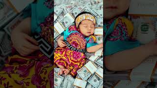 1 week old BABY PHOTO SHOOT in CASH MONEY