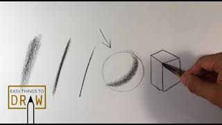 Intro to Charcoal - How to use edges - Easy things to draw
