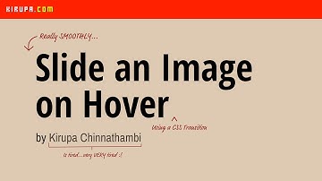 Slide an Image on Hover Using a CSS Transition