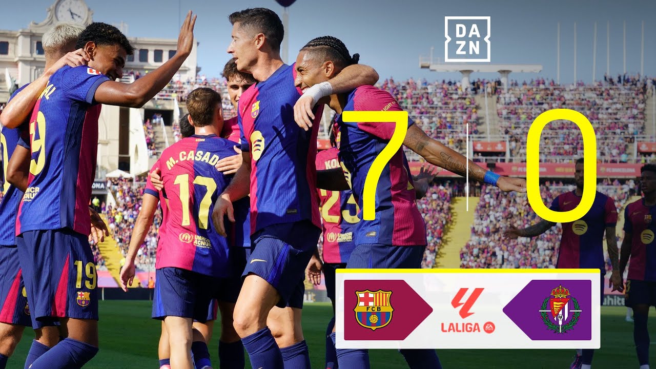 FC Barcelona vs Real Valladolid CF (7-0) | Resumen y goles | Highlights ...